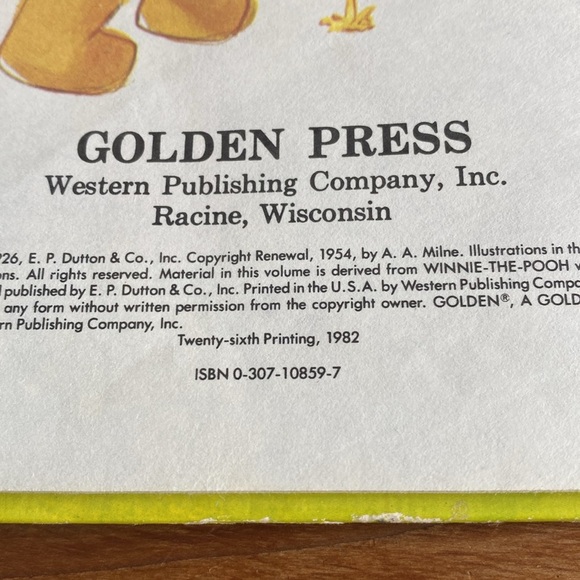 1982 Winnie-The-Pooh Book - Picture 4 of 10